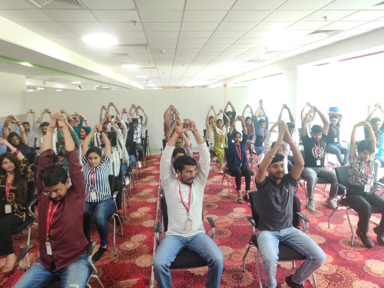 Yoga event at Tech Mahindra