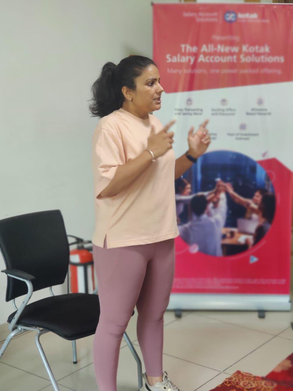 Yoga day participants at Tech Mahindra
