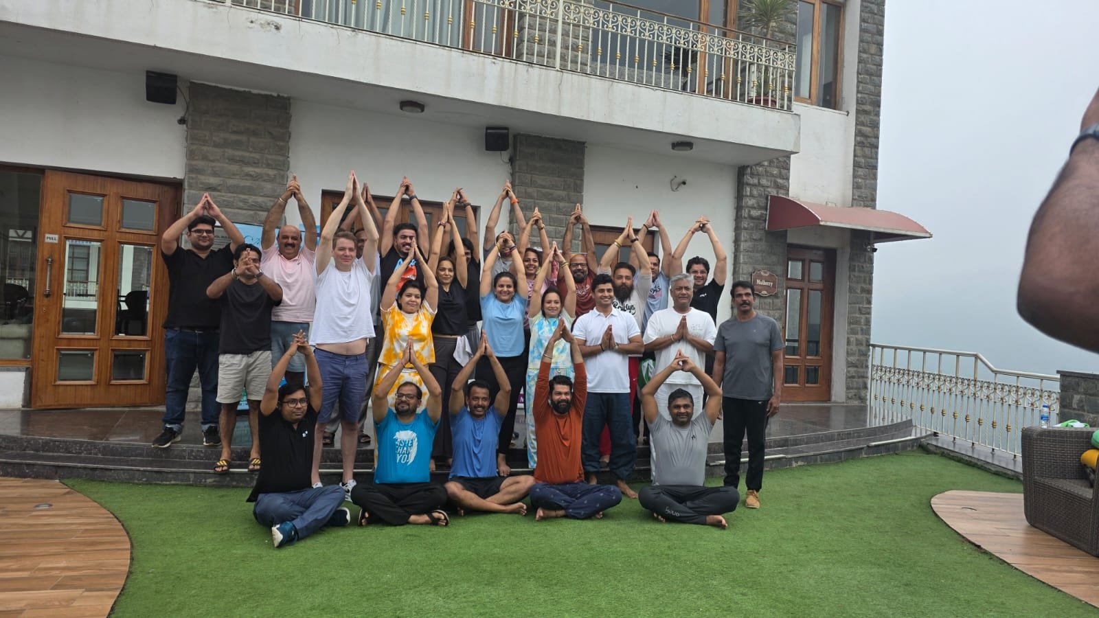 Yoga practice in Kasauli hills